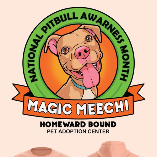 Magic Meechi - National Pitbull Awareness Month Design by Athew_Yana