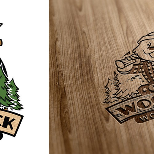 Logo for Chucky Woodchuck Wood Creations Logo design contest