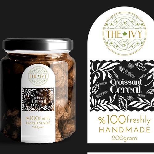 label designs for food (tiny croissant) Design by Austin Studios