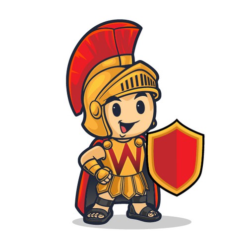 Warrior Mascot Design by r4pro