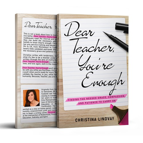 Design di Dear Teacher (new book cover design) Guaranteed Winner! di Adi Bustaman