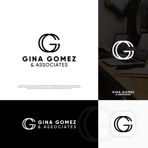 Iconic + high end monogram + text logo Design by LightningMcQueen™