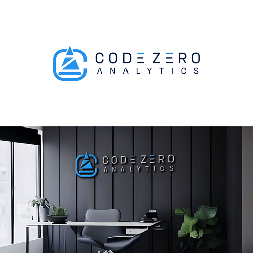 Do data right! Code Zero Analytics logo design Design by HelloBoss