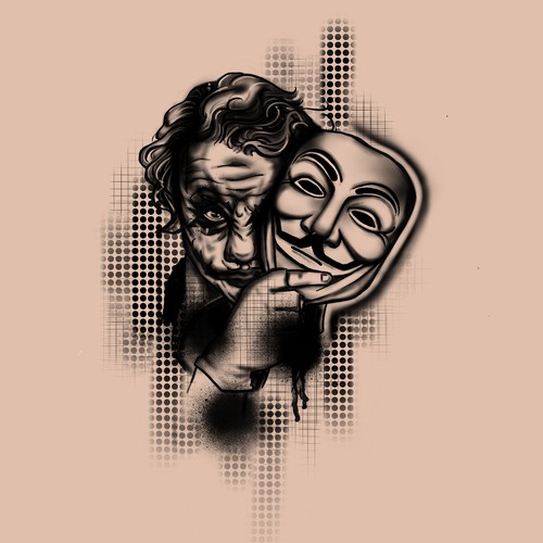 Tattoo Designs - Joker Anonymous Design by Chi.C