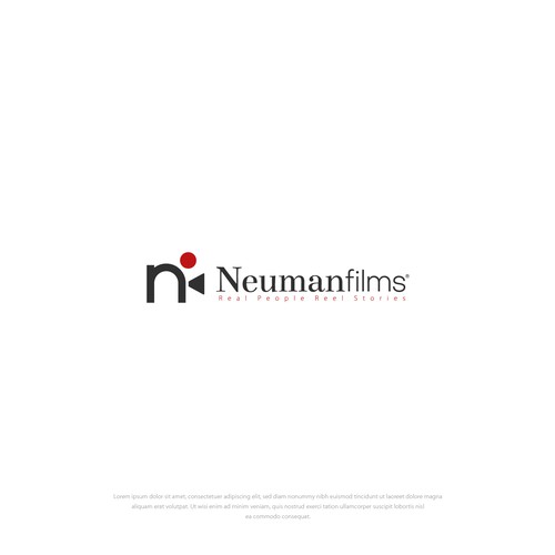 Logo for Documentary Film Company - NeumanFilms (Real People Reel Stories) Design by the ann.