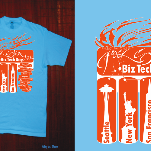 Give us your best creative design! BizTechDay T-shirt contest Design by Abyss One