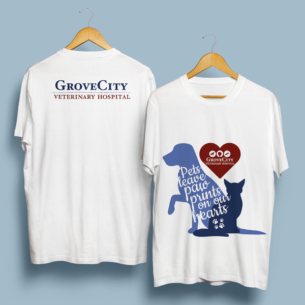 Design by MellonDesign titled "T-shirt and sticker for a veterinary hospital"