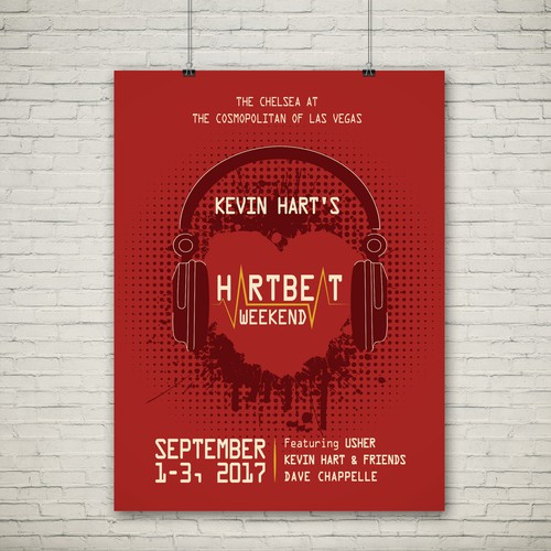 Design Concert Poster for Screen Print - Kevin Hart @ The Cosmopolitan of Las Vegas Design by GemmyVN