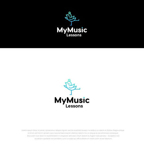"Learn to play from the heart" Logo for Music Tech business Design by Sarib siddiqui