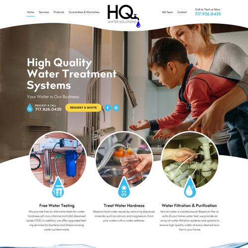 Website for Water Treatment Website Réalisé par OMGuys™