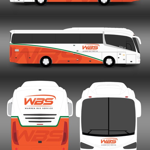 Charter Bus Graphics Incorporating Company Logo Competition Design réalisé par Kiky Rizki