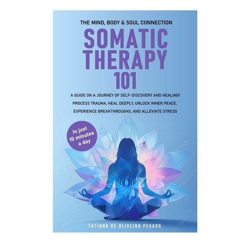 Beautiful & powerful book cover with a lotus flower design Design by 99_master