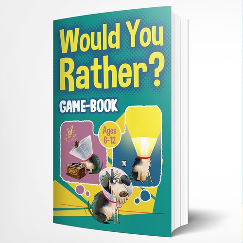 Fun design for kids Would You Rather Game book デザイン by AstroSheep Art