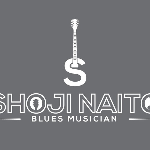 LOGO for a Blues Musician WEB and posters Design by Archell Designs