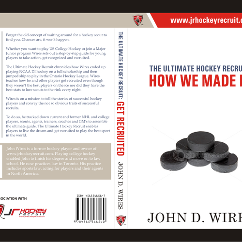 Design di Book Cover for "The Ultimate Hockey Recruit" di ZaraBatool