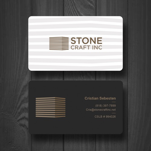 Business Card - Stone Craft Design von PAPRI802030