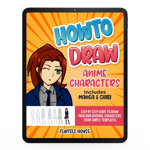 How to Draw Anime | Extravagant Book Cover Design Design by PROKDESIGN