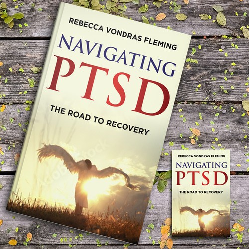 Design a book cover to grab attention for Navigating PTSD: The Road to Recovery Diseño de Jasmine'