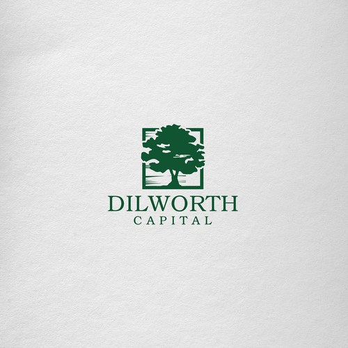 Logo incorporating a willow oak tree for Dilworth Capital | Logo ...