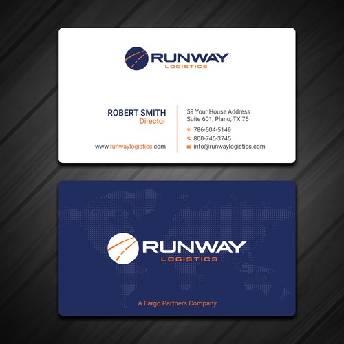 Design di Runway Logistics Business Card di Rskylight