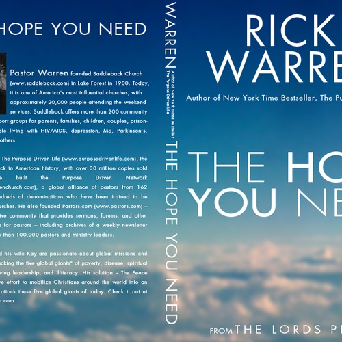 Design Rick Warren's New Book Cover Design by patrickgrady