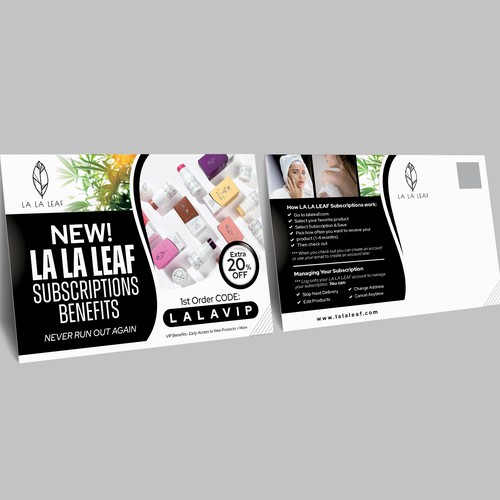 Subscription Post Card Diseño de Mulyana D-Zign