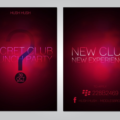 Exclusive Secret VIP Launch Party Poster/Flyer Design by abner