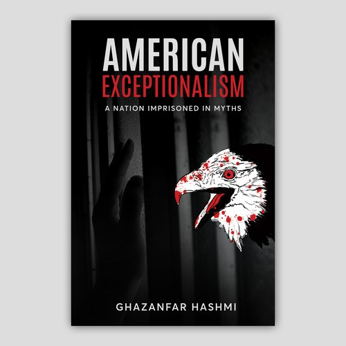 American Exceptionalism - A Nation Imprisoned in Myths - Book Cover Design by Along99