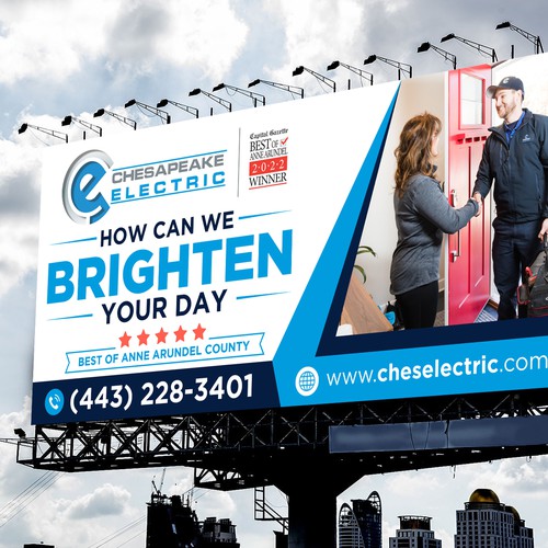 Chesapeake Electric Billboard Design by icon89GraPhicDeSign