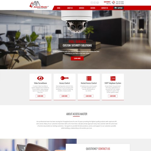 Landing Page - Access Master Design by Anutik