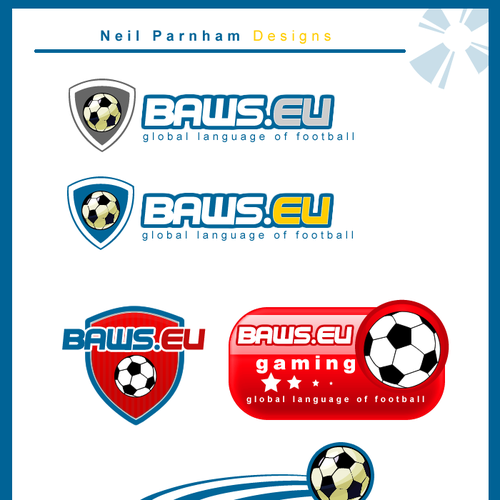 Global football (soccer) logo - baws.eu Design by digitalview