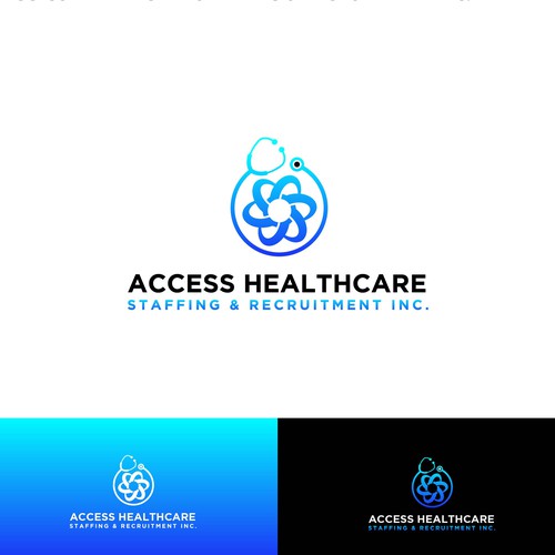 medical staffing company Design by CliffKer