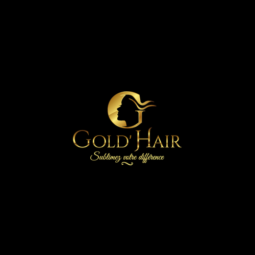 Un logo luxueux et féminin pour Gold'Hair | Logo design contest