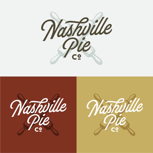Design a timeless hand-drawn vintage logo for a Nashville Pie shop! Design by GURU23
