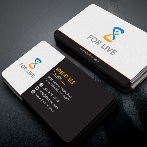 Design a suitable business card for 'For Life' Design by Muzahid4all