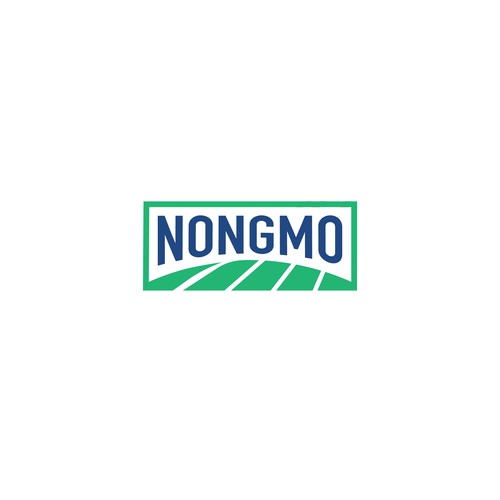 Food Packaging NON-GMO Logo-ontwerp door BombDesigns