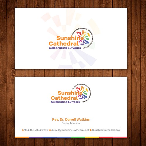 Business Card for Growing Progressing LGBTQ Church Design by ™SF_Design™