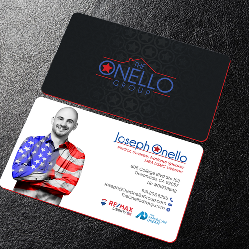 Military Real Estate Business Card Design by Mr Minimalist