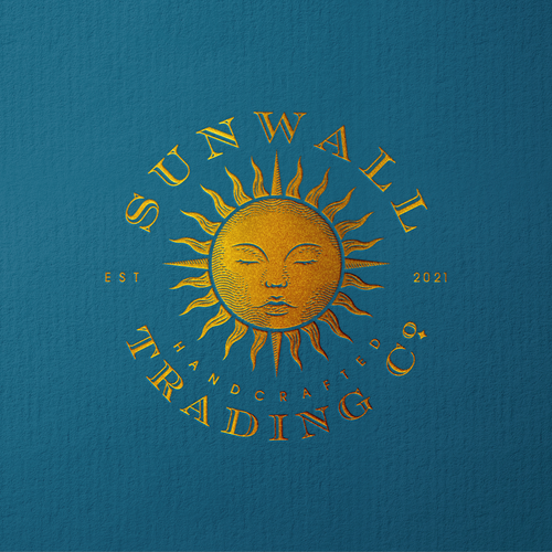 Hatching/stippling style sun logo... let’s create an awesome vintage-luxury logo! デザイン by gothlux
