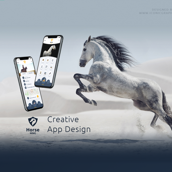 Redesign customer app for equine professionals. simple project App