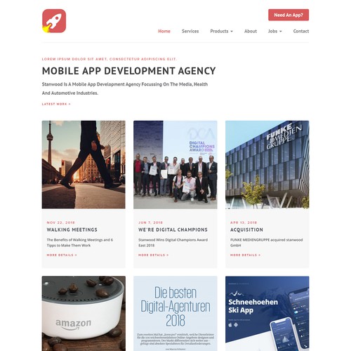 Web page design contest entry by EMENI