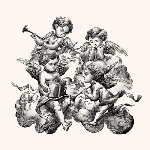 Cherubs at Play Design by Lalu Taki