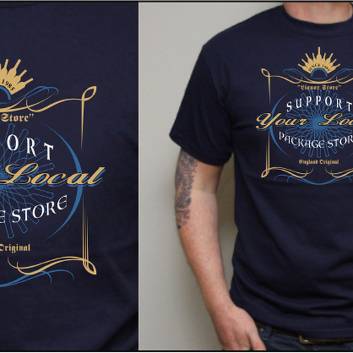 T-Shirt Design- Liquor Store Concept Diseño de Simple Mind