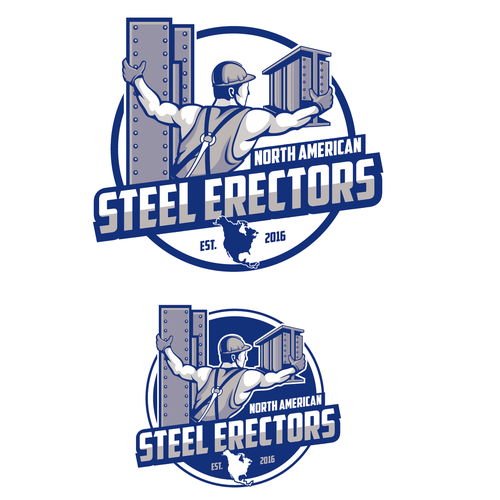 Illustration Logo Design for Steel Erection Company Logo design contest
