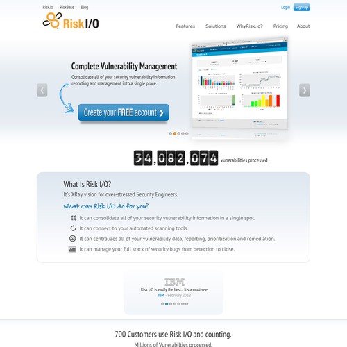 RiskIO needs a new website design Design por Multimedia Designs