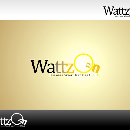 Help WattzOn (BusinessWeek Best Idea 2008) with a new logo Design by Rifz