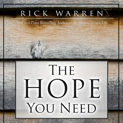 Design Rick Warren's New Book Cover Design réalisé par benfinch