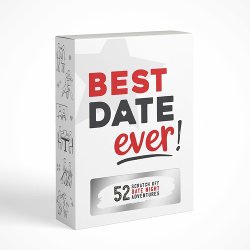 create a fun and eye-catching design for our date night idea box. Design by inaniel