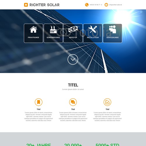 Proposta di design per un contest della categoria Design di sito web realizzata da Zpike