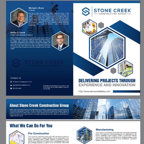 Brochure for Construction Company Design by GraphicTec